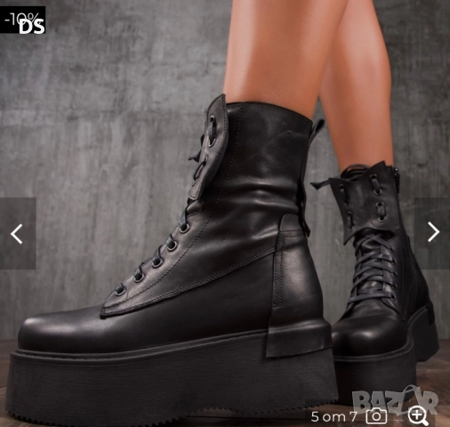 Дамски боти естествена кожа , снимка 5 - Дамски боти - 52262110