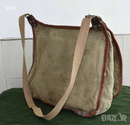 Стара армейска бризентова чанта, снимка 2 - Антикварни и старинни предмети - 46475732