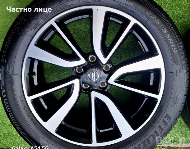 Продавам 4бр 19-ки джанти с летни гуми за Нисан X-Trail,Qashqai , снимка 2 - Гуми и джанти - 54125936