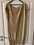 Нова дълга елегантана официална парти златиста туника Massimo Dutti, снимка 3