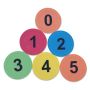 Маркировка с цифри – 6 бр.  Характеристики: Материал: гума Комплект: 6 броя Номера: 0, 1, 2, 3, 4, 5