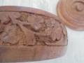 № 8266 Стара дървена резбована кутия  , снимка 3