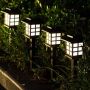 Соларни лампи за градина фенер 12 броя 36см, снимка 2