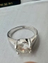 Сребърен пръстен с мойсанит (Диамант) 2 карата, снимка 7