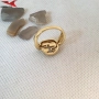 Пръстен с 14К златно покритие 224829, снимка 3