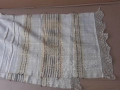 Автентичен тъкан кенарен месал с дантела , обредна кърпа, снимка 2
