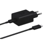 Оригинален комплект Samsung EP-T4510XBE 45W USB-C, 220V Super Fast Charging в кутия, Черно , снимка 1
