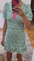 зелена набрана рокля S , снимка 2