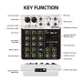 Смесителен пулт, Debra V4, DJ Mixer, Bluetooth, Usb player, Plug and Play , снимка 5
