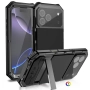 R-JUST Калъф с Протектор за iPhone 17 Pro Max | Удароустойчив, Водоустойчив (IP54) | Вграден стойка, снимка 1