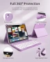 Нов кейс Калъф с клавиатура за iPad Air 11 M3/M2/5/4, 7-цвят подсветка, снимка 4