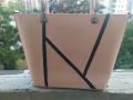 Нова дамска чанта розова чанта кожена чанта , снимка 1 - Чанти - 45156445