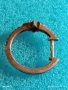 Винтидж сребърна обеца с инкрустирани кристали много красива 26317, снимка 8