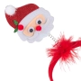 Коледна диадема Дядо Коледа с червени пера_1183018, снимка 2