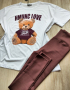 Памучни дамски комплекти Teddy bear Bear 🧸 -  няколко цвята - 38 лв., снимка 1 - Спортни екипи - 44980358