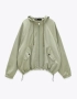 ZARA oversized яке с качулка, снимка 1