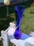 Ваза, кобалтово стъкло, снимка 4