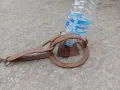 Стар кован вълчи капан, снимка 13