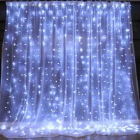 Коледна завеса от лампички / Цветове - Студено бяло, топло бяло, шарено. / 320лед светлини, дължина , снимка 13 - Лед осветление - 45675572