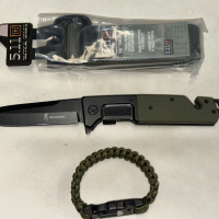  Ловен Нож+Тактически колан+Гривна за Оцеляване, снимка 6 - Ножове - 44986182