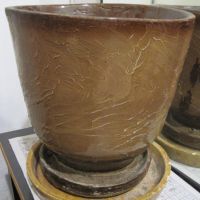 Кашпа керамична гледжосана, снимка 1 - Стайни растения - 45464151