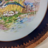 Колекционерска декоративна чиния от френски порцелан Limoges,, снимка 5 - Декорация за дома - 46023147