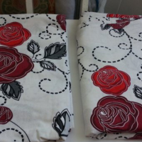 Спален комплект червени рози памук , снимка 1 - Спално бельо - 16073881