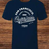 Тениска с декоративен печат - San Francisco California, снимка 3 - Тениски - 45036074
