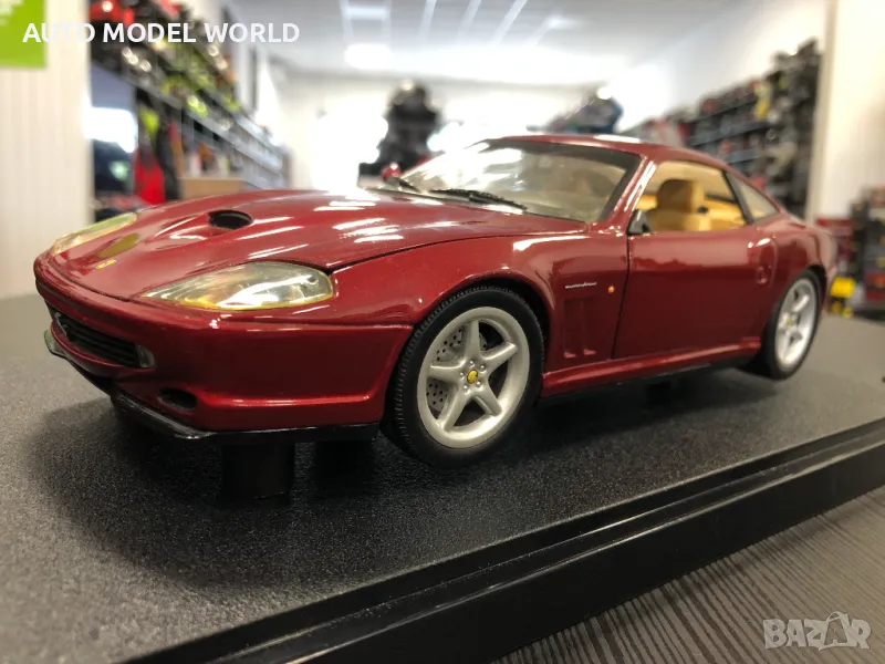 Метална колекционерска количка HOT WHEELS FERRARI 550 MARANELLO 1:18, снимка 1