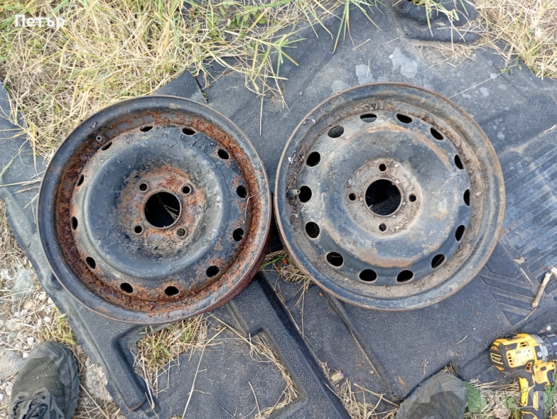 2 броя железни джанти Пежо Ситроен 4х108, снимка 1