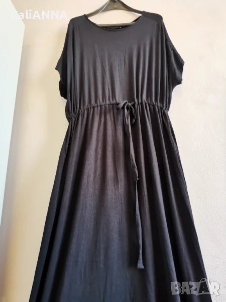 ДЪЛГА СТРАХОТНА ЧЕРНА РОКЛЯ 3XL, снимка 1