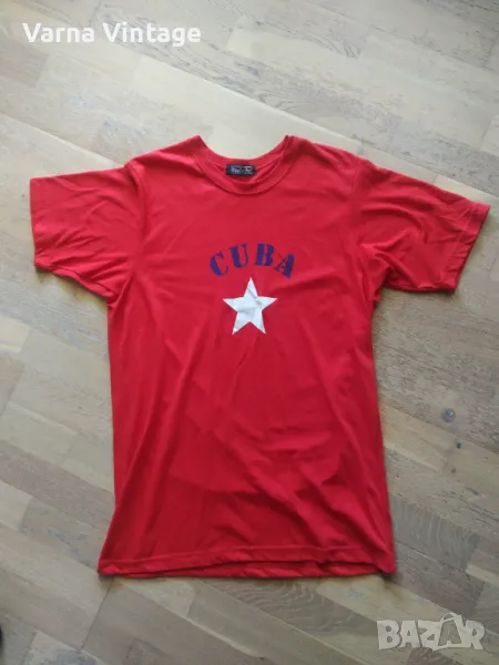 Тениска CUBA. размер L. Blu Caribe, снимка 1