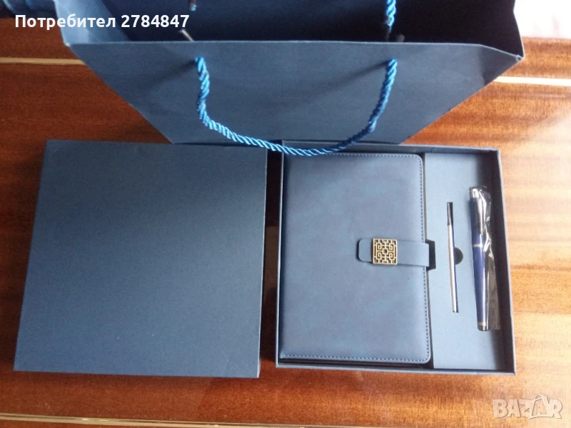 Подаръчен комплект тефтер и химикалка , снимка 1