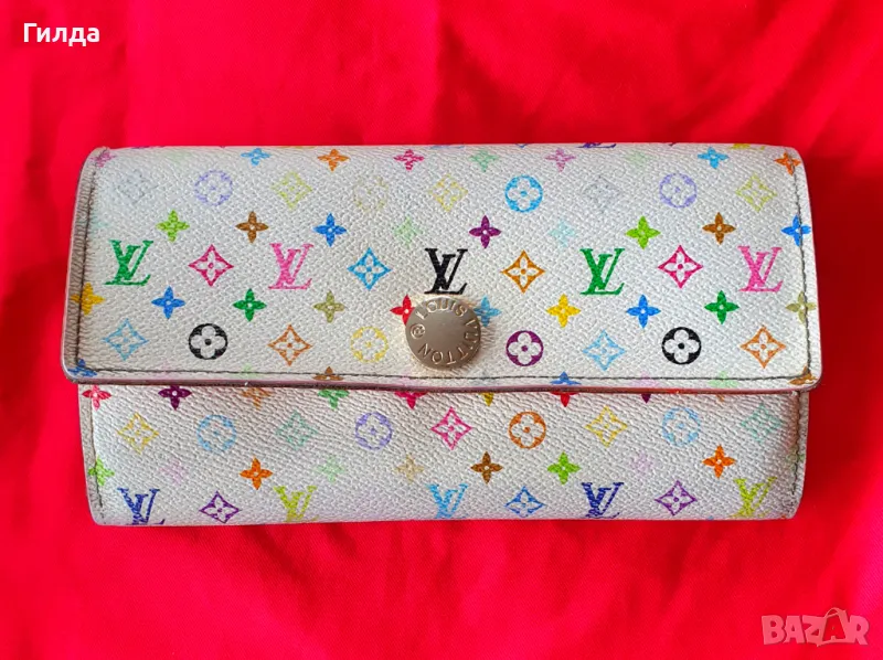 оригинално Louis Vuitton Sarah Wallet Multicolor портмоне налично, снимка 1