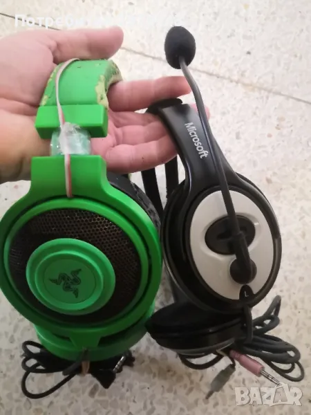 Два броя слушалки Razer Kraken и Microsoft , снимка 1