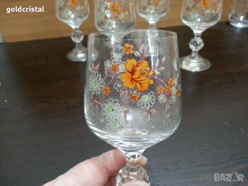 стари кристални чаши, снимка 1