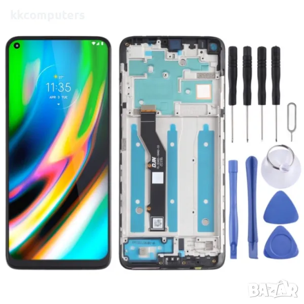 LCD Дисплей и Тъч Скрийн с Рамка за Motorola Moto G9 Plus XT2087-1, снимка 1