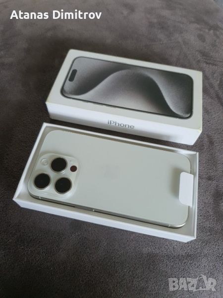 iPhone 15 Pro 256GB White Titanium ГАРАНЦИЯ !, снимка 1