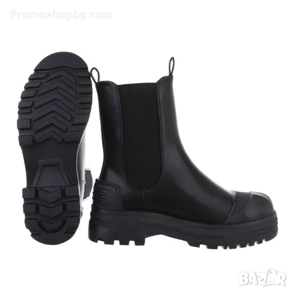 Дамски боти Челси - черни- 37 номер, снимка 1