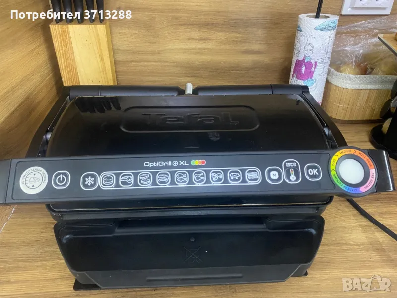 Мултигрил Tefal GC722834 Optigrill + XL Black В ГАРАНЦИЯ, снимка 1