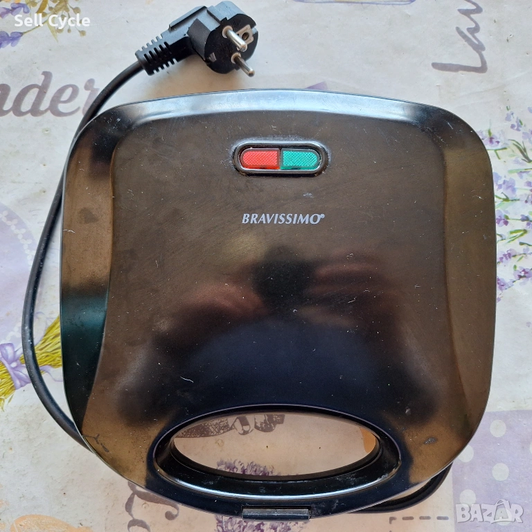 ✅ТОСТЕР/САНДВИЧ МЕЙКЪР BRAVISSIMO SM778❗, снимка 1