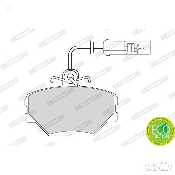 FERODO FSL524 НАКЛАДКИ ПРЕДНИ FIAT Tempra, Uno, Tipo / LANCIA Dedra 1985-1999 OE 5892330 OE 794079, снимка 1