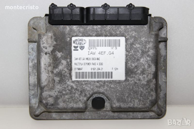 Моторен компютър ECU Fiat Multipla (1999-2010г.) IAW 4EF.G4 / IAW4EFG4 / 51798647 / 6160129401, снимка 1