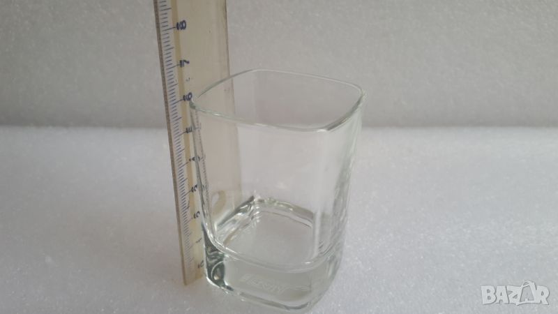Малка квадратна стъклена чашчица, снимка 1