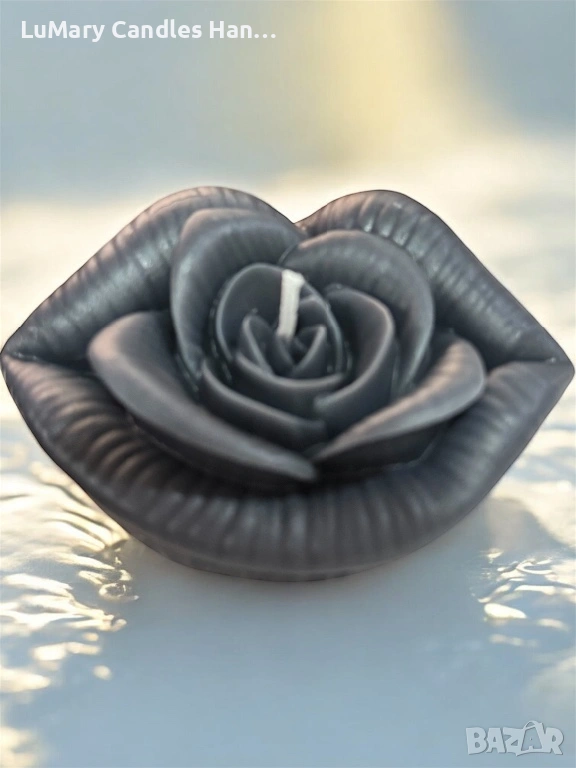 Свещ “ Роза в устни”, снимка 1