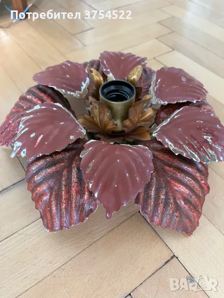 Италиянска лампа във формата на цвете, снимка 1