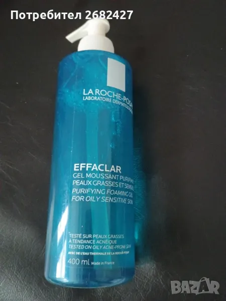 ИЗМИВАЩ ГЕЛ ЗА МАЗНА И ЧУВСТВИТЕЛНА КОЖА 400 ml LA ROCHE POSAY EFFACLAR CLEANSING FOAMING GEL

, снимка 1