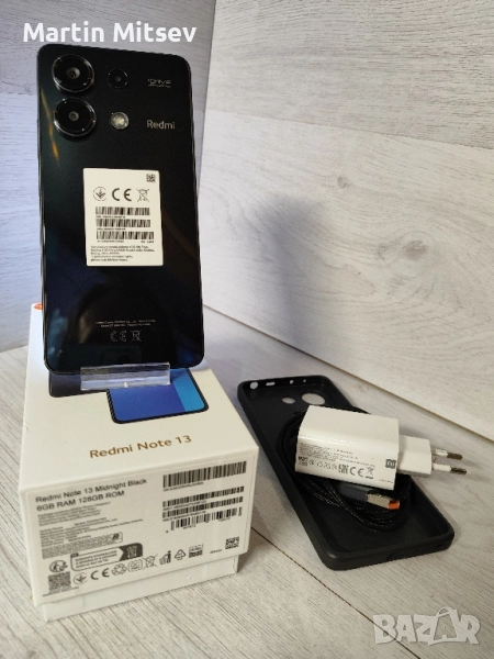 Xiaomi Redmi Note 13 Като нов 2 sim, В Пълен комплект 128gb/6+6gb, снимка 1