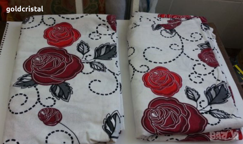 Спален комплект червени рози памук , снимка 1