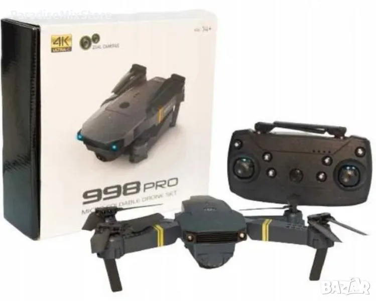 Сгъваем DRON 998 Pro с 2 камери, WIFI и приложение HD, снимка 1